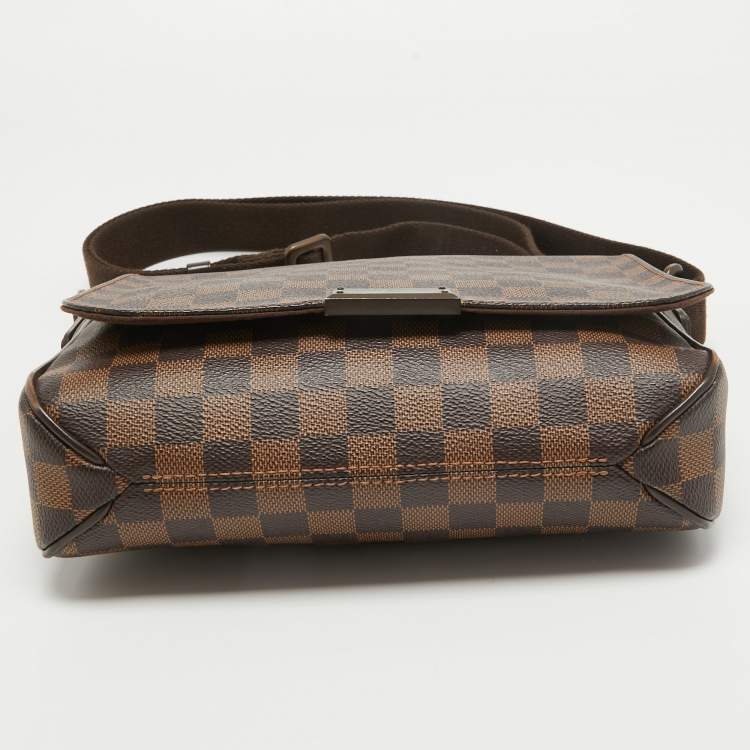 Pre Owned Louis Vuitton Damier Ebene Canvas District PM Bag