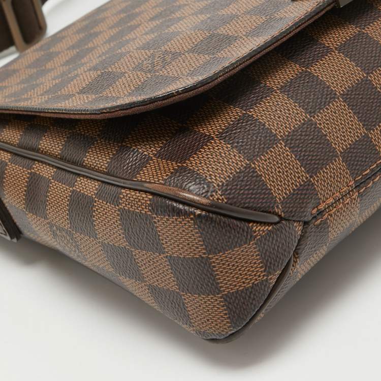 Pre Owned Louis Vuitton Damier Ebene Canvas District PM Bag