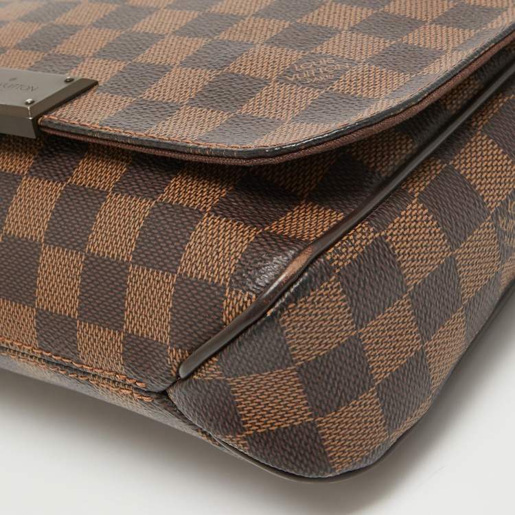 Pre Owned Louis Vuitton Damier Ebene Canvas District PM Bag
