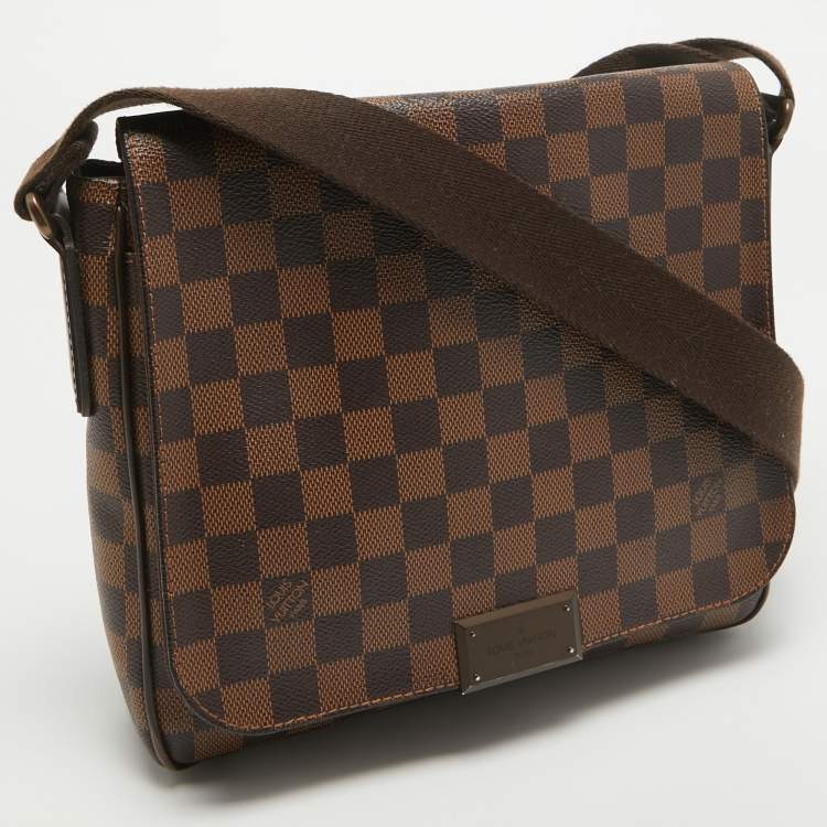 Pre Owned Louis Vuitton Damier Ebene Canvas District PM Bag