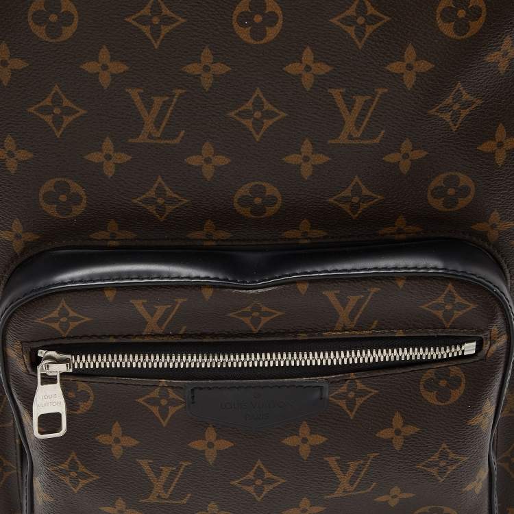 Pre Owned Louis Vuitton Brown Monogram Macassar Canvas Josh Backpack
