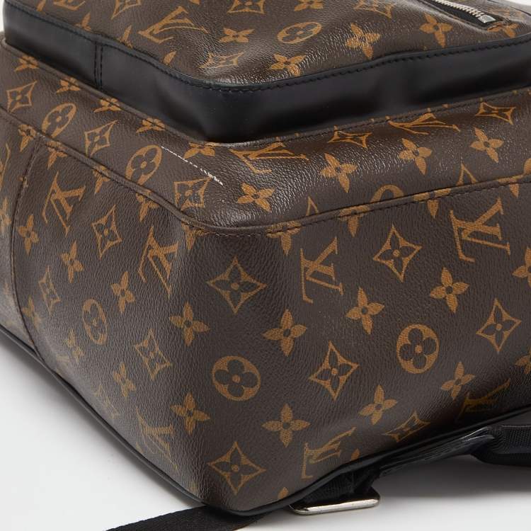 Pre Owned Louis Vuitton Brown Monogram Macassar Canvas Josh Backpack