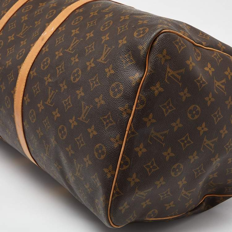 Pre Owned Louis Vuitton Monogram Canvas Keepall Bandouliere 60 Bag