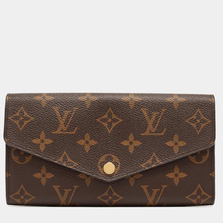 Pre Owned Louis Vuitton Monogram Canvas  Sarah Wallet