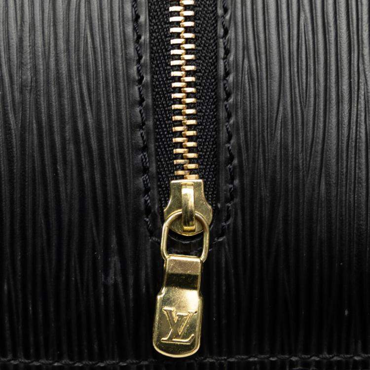 Pre Owned Louis Vuitton Black Leather Epi Mabillon Backpack  