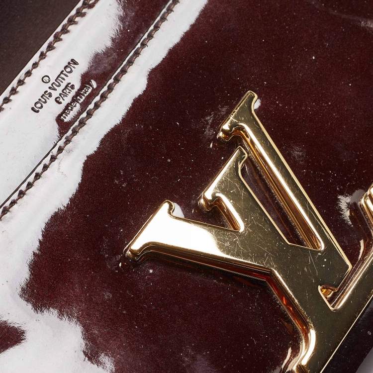 Pre Owned Louis Vuitton Amarante Vernis Chain Louise GM Bag