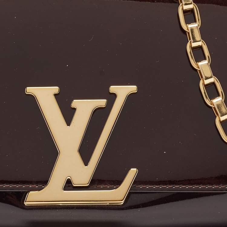 Pre Owned Louis Vuitton Amarante Vernis Chain Louise GM Bag