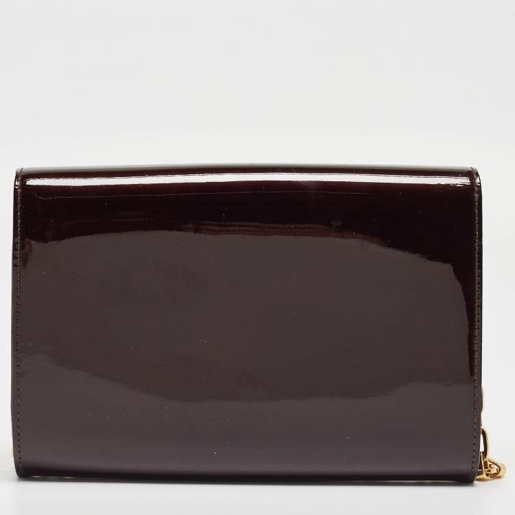 Pre Owned Louis Vuitton Amarante Vernis Chain Louise GM Bag