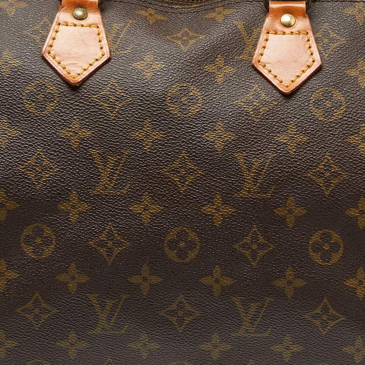 Pre Owned Louis Vuitton Monogram Canvas Speedy 35 Bag