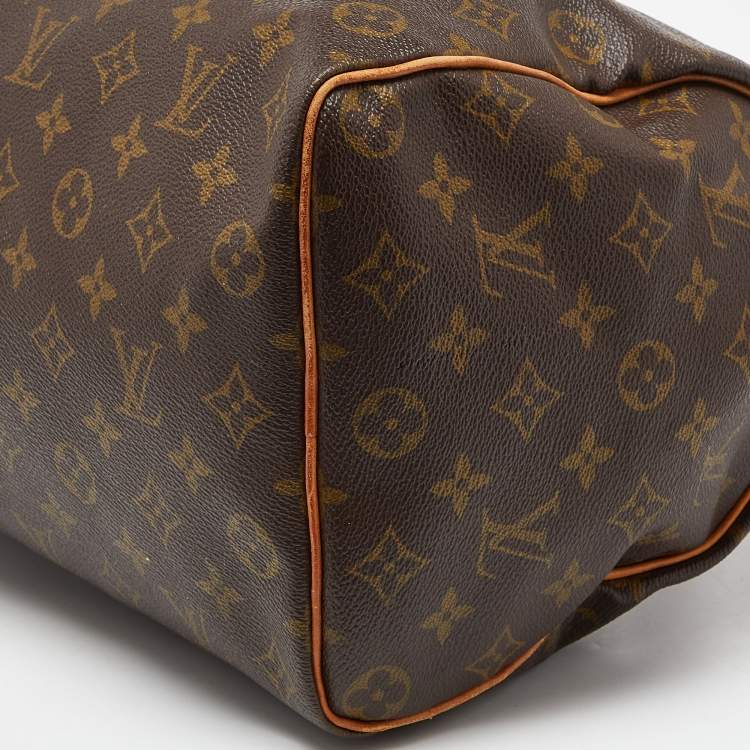 Pre Owned Louis Vuitton Monogram Canvas Speedy 35 Bag