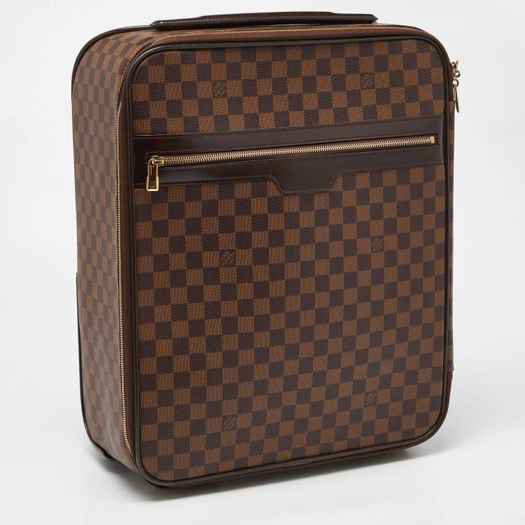 Pre Owned Louis Vuitton Damier Ebene Canvas Pegase 45 Luggage