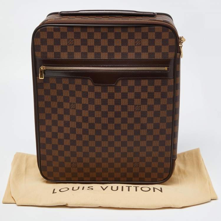 Pre Owned Louis Vuitton Damier Ebene Canvas Pegase 45 Luggage