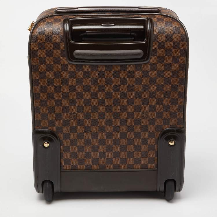 Pre Owned Louis Vuitton Damier Ebene Canvas Pegase 45 Luggage