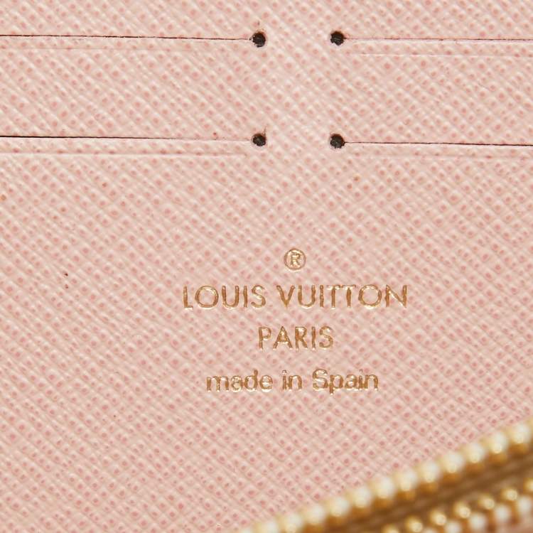 Pre Owned Louis Vuitton Damier Azur Canvas Clemence Wallet