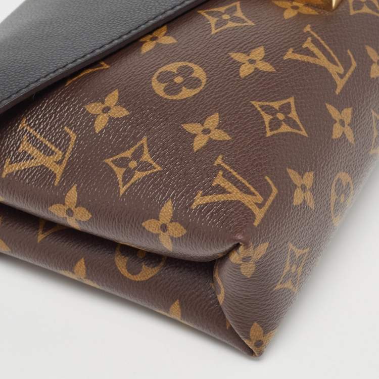 Pre Owned Louis Vuitton Black Monogram Canvas and Leather Pallas Chain Bag