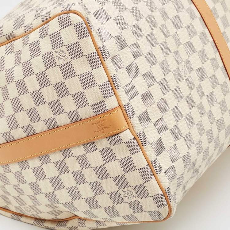 Pre Owned Louis Vuitton Damier Azur Canvas Keepall Bandouliere 55 Bag