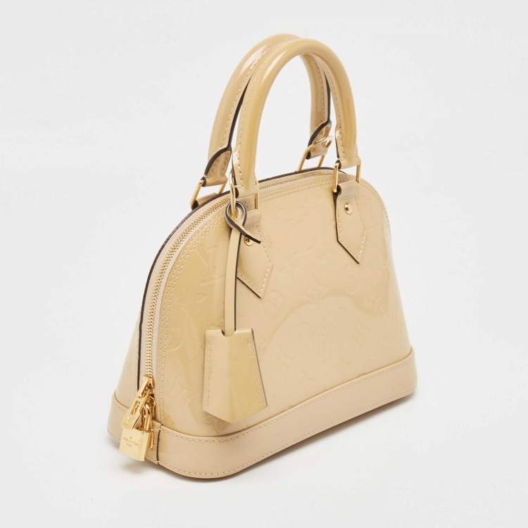 Pre Owned Louis Vuitton Dune Monogram Vernis Alma BB Bag