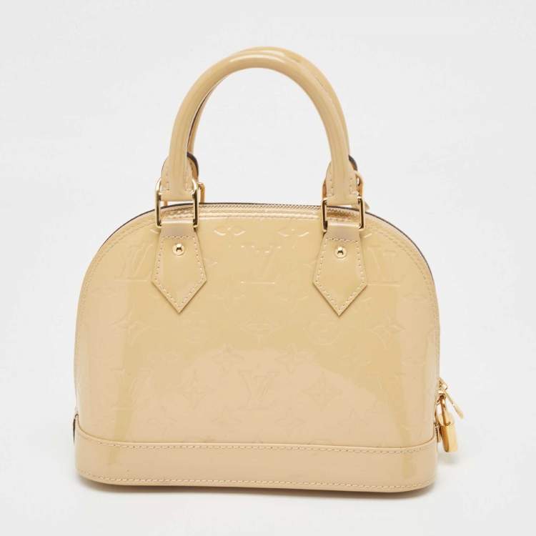 Pre Owned Louis Vuitton Dune Monogram Vernis Alma BB Bag
