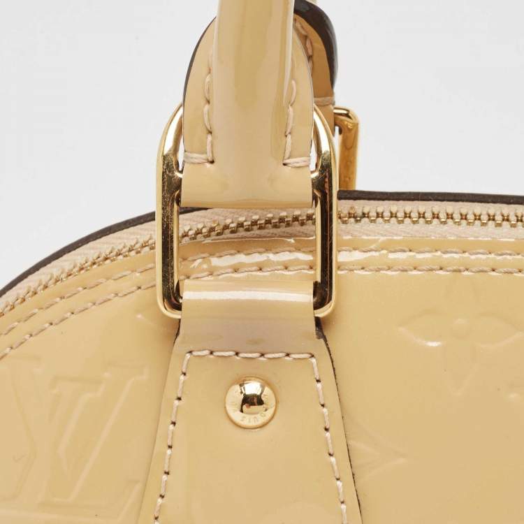 Pre Owned Louis Vuitton Dune Monogram Vernis Alma BB Bag