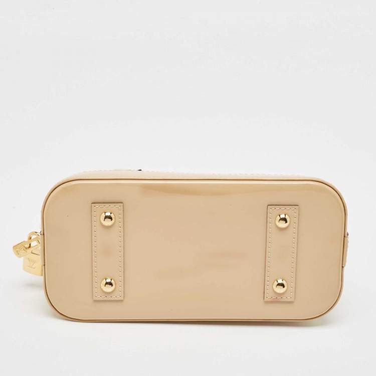 Pre Owned Louis Vuitton Dune Monogram Vernis Alma BB Bag