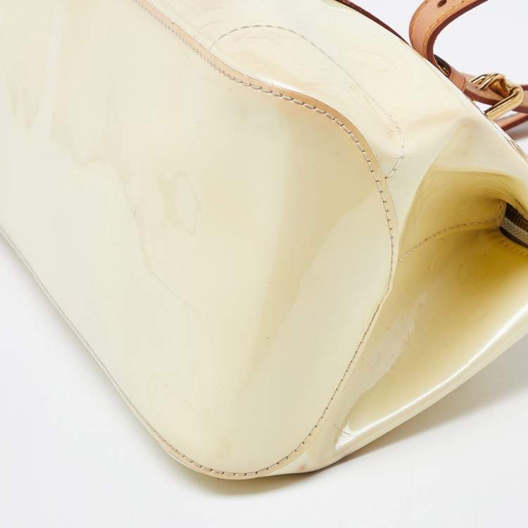 Pre Owned Louis Vuitton Perle Monogram Vernis Rosewood Avenue Bag
