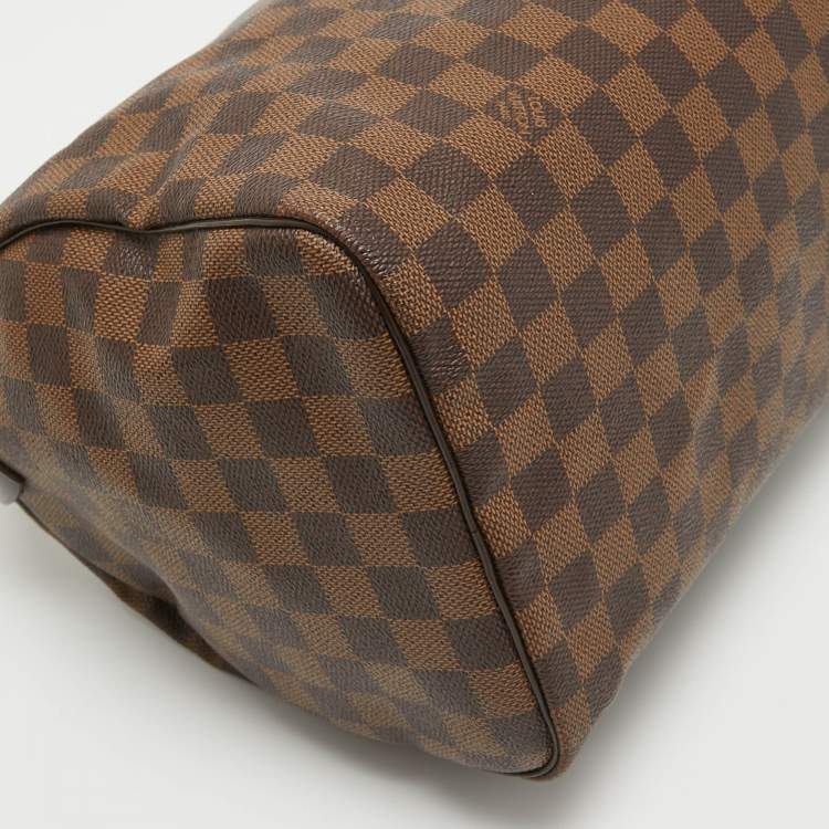 Pre Owned Louis Vuitton Damier Ebene Canvas Speedy 30 Bag
