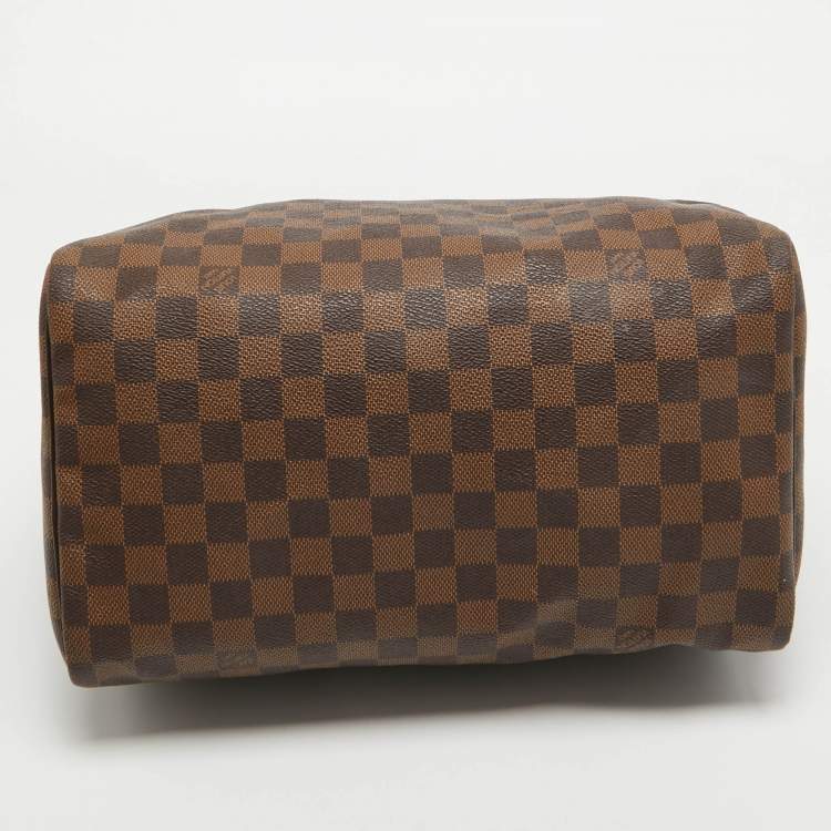 Pre Owned Louis Vuitton Damier Ebene Canvas Speedy 30 Bag
