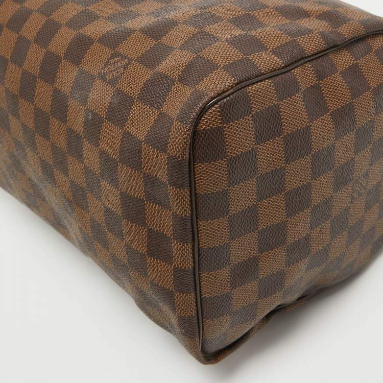Pre Owned Louis Vuitton Damier Ebene Canvas Speedy 30 Bag