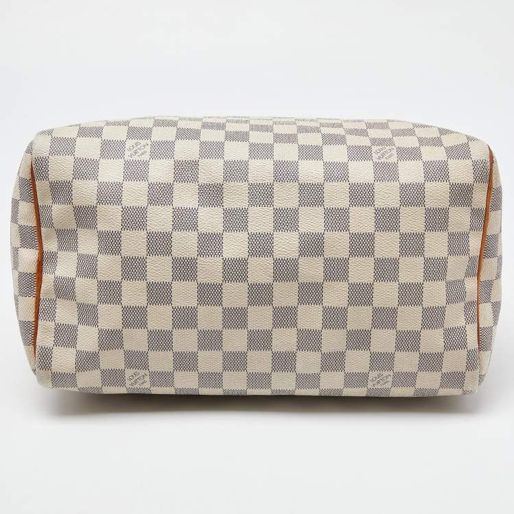 Pre Owned Louis Vuitton Damier Azur Canvas Speedy 30 Bag