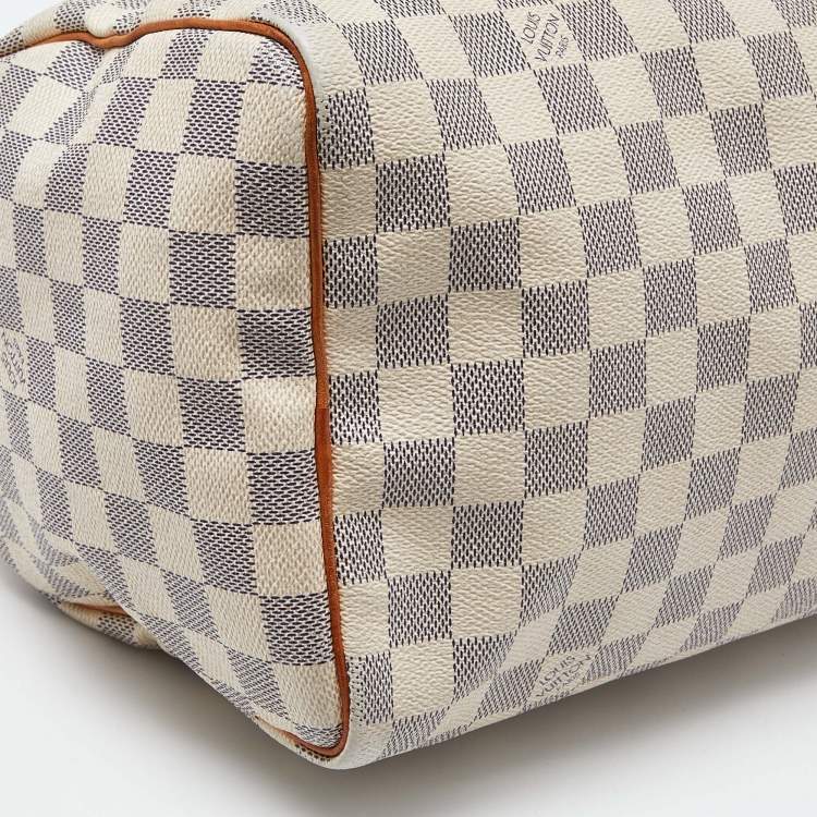 Pre Owned Louis Vuitton Damier Azur Canvas Speedy 30 Bag