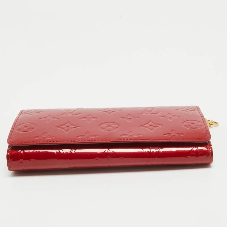 Pre Owned Louis Vuitton Pomme D'Amour Monogram Vernis Chaine Wallet