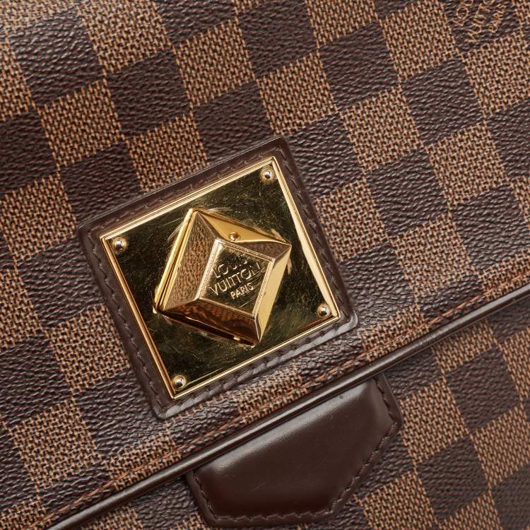 Pre Owned Louis Vuitton Damier Ebene Canvas Bergamo MM Bag
