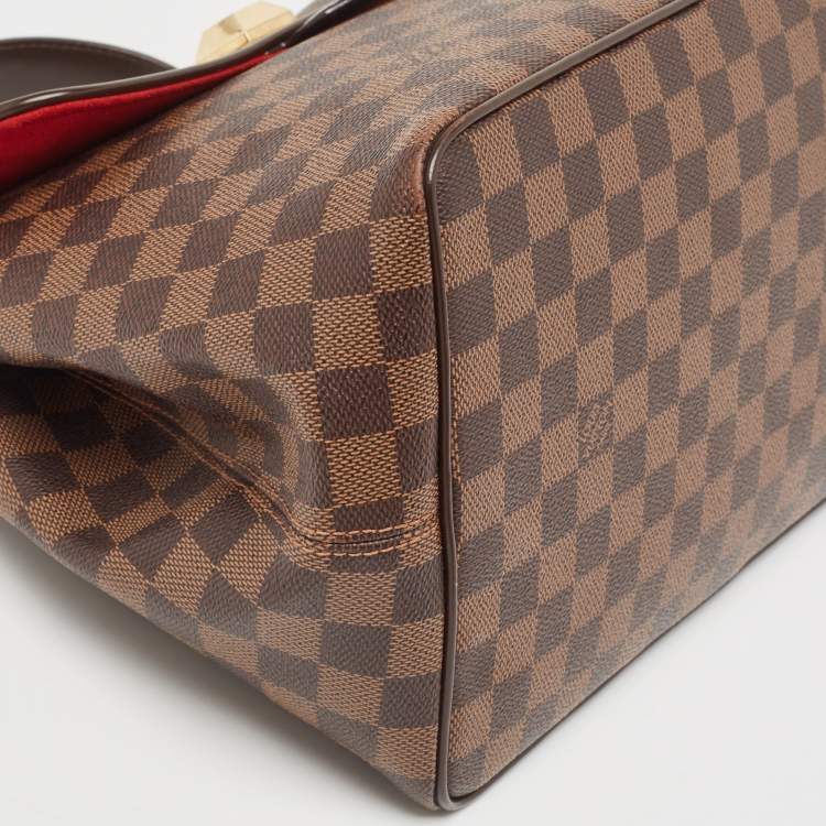 Pre Owned Louis Vuitton Damier Ebene Canvas Bergamo MM Bag