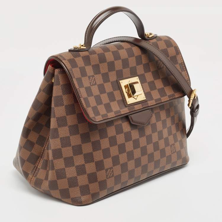 Pre Owned Louis Vuitton Damier Ebene Canvas Bergamo MM Bag