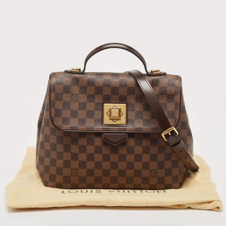 Pre Owned Louis Vuitton Damier Ebene Canvas Bergamo MM Bag