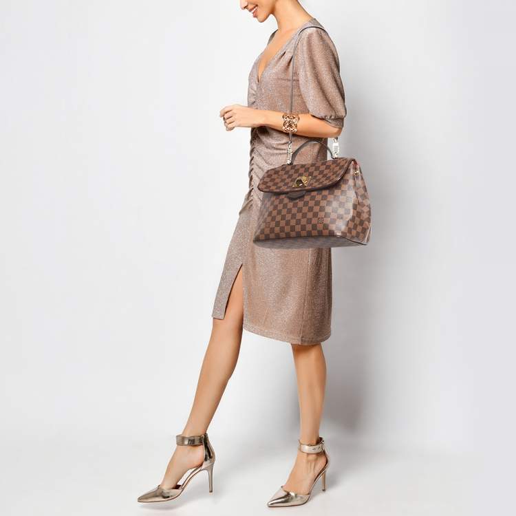 Pre Owned Louis Vuitton Damier Ebene Canvas Bergamo MM Bag