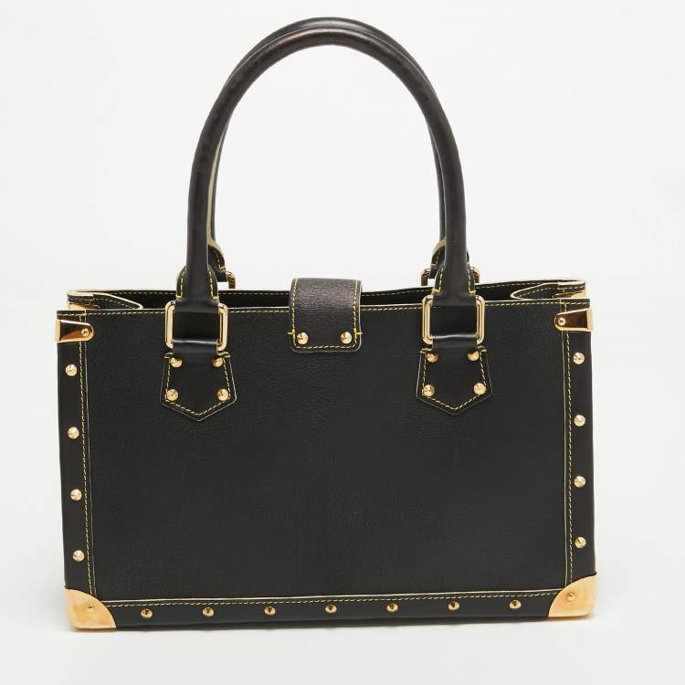 Pre Owned Louis Vuitton Black Suhali Leather Le Fabuleux Bag