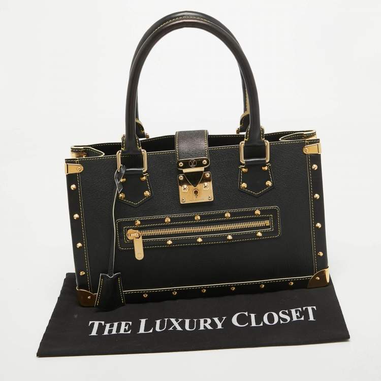 Pre Owned Louis Vuitton Black Suhali Leather Le Fabuleux Bag