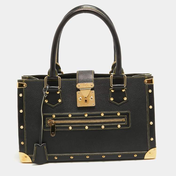 Pre Owned Louis Vuitton Black Suhali Leather Le Fabuleux Bag
