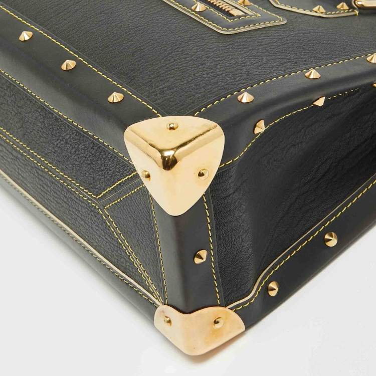 Pre Owned Louis Vuitton Black Suhali Leather Le Fabuleux Bag