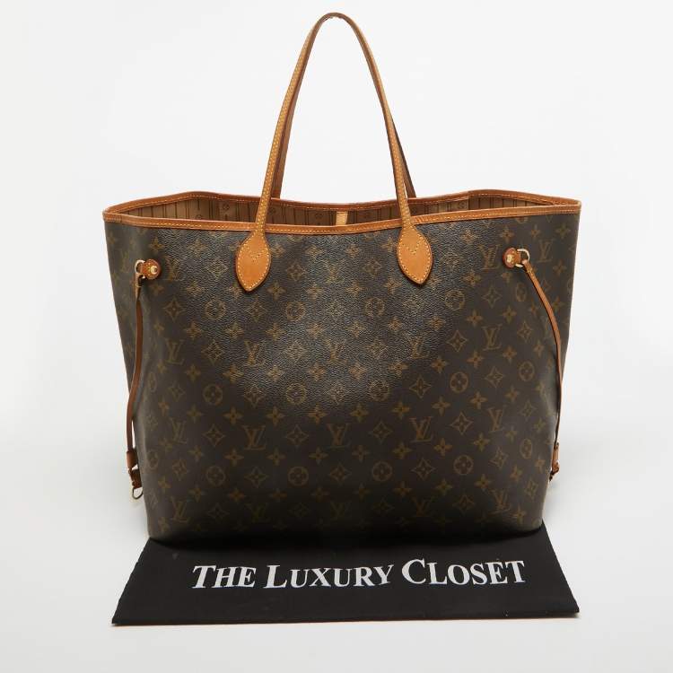 Pre Owned Louis Vuitton Monogram Canvas Neverfull GM Bag