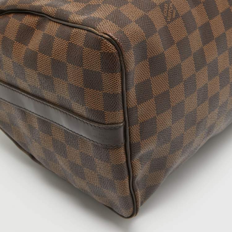 Pre Owned Louis Vuitton Damier Ebene Canvas Speedy Bandouliere 30 Bag