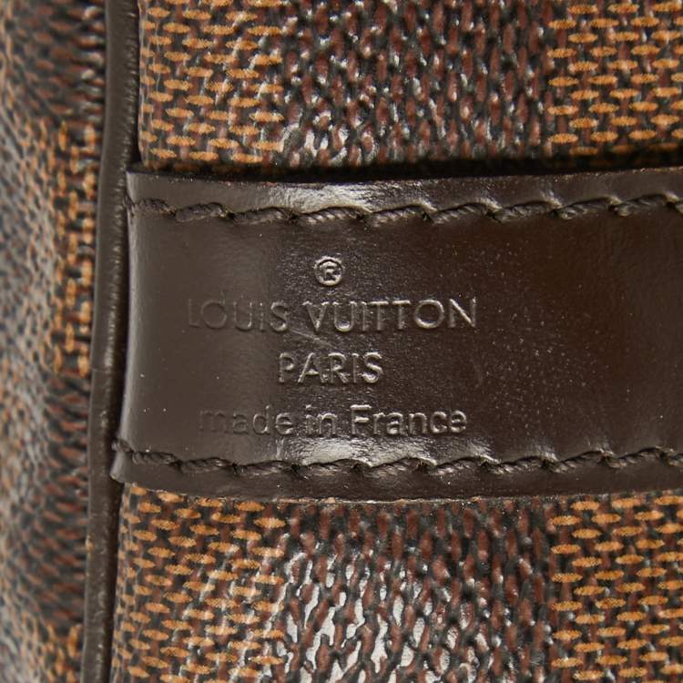 Pre Owned Louis Vuitton Damier Ebene Canvas Speedy Bandouliere 30 Bag