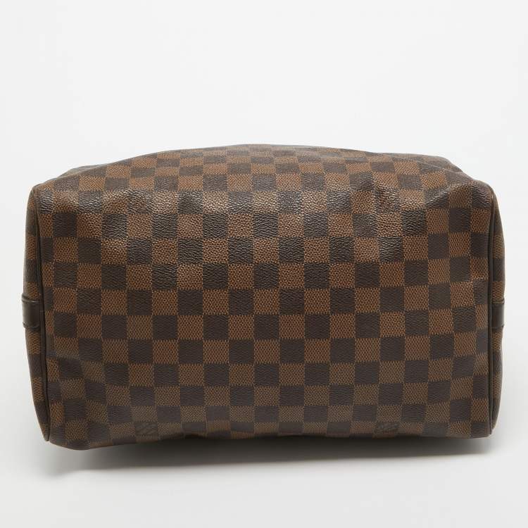 Pre Owned Louis Vuitton Damier Ebene Canvas Speedy Bandouliere 30 Bag