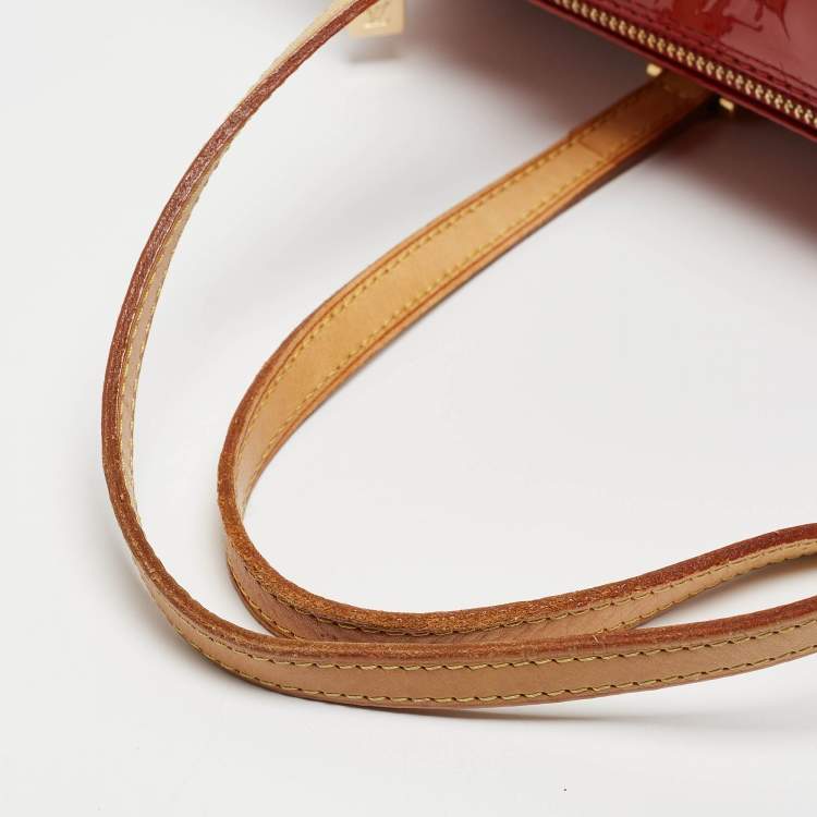 Pre Owned Louis Vuitton Pomme D’amour Monogram Vernis Papillon 30 Bag 