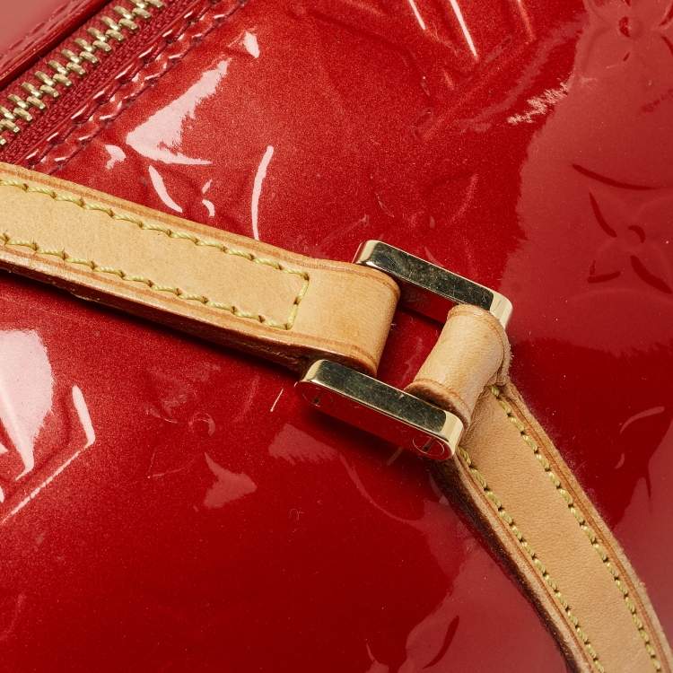 Pre Owned Louis Vuitton Pomme D’amour Monogram Vernis Papillon 30 Bag 