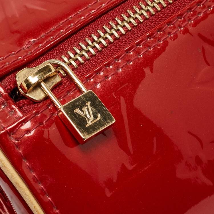 Pre Owned Louis Vuitton Pomme D’amour Monogram Vernis Papillon 30 Bag 