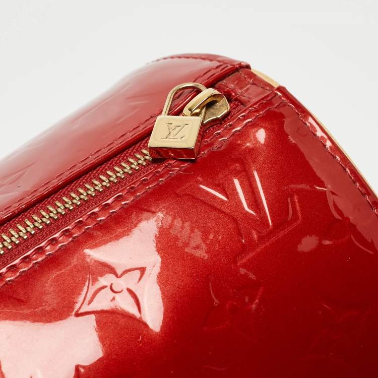 Pre Owned Louis Vuitton Pomme D’amour Monogram Vernis Papillon 30 Bag 