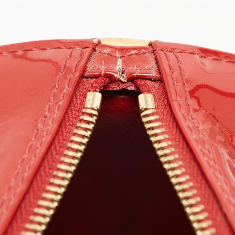 Pre Owned Louis Vuitton Pomme D’amour Monogram Vernis Papillon 30 Bag 