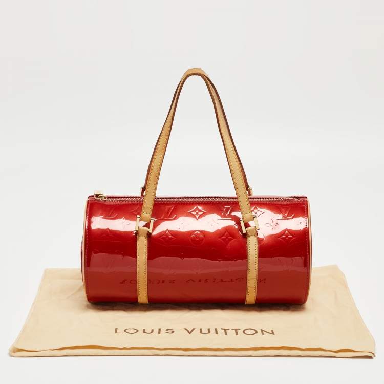 Pre Owned Louis Vuitton Pomme D’amour Monogram Vernis Papillon 30 Bag 